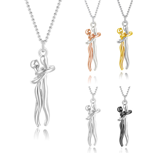 Eternal Embrace Couple Necklace – Symbol of Unbreakable Love